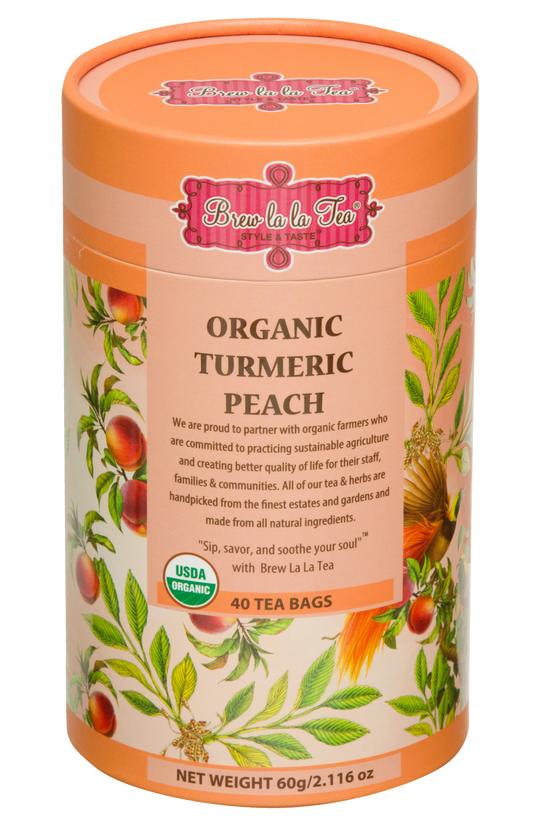 Organic Tumeric Peach Green Tea