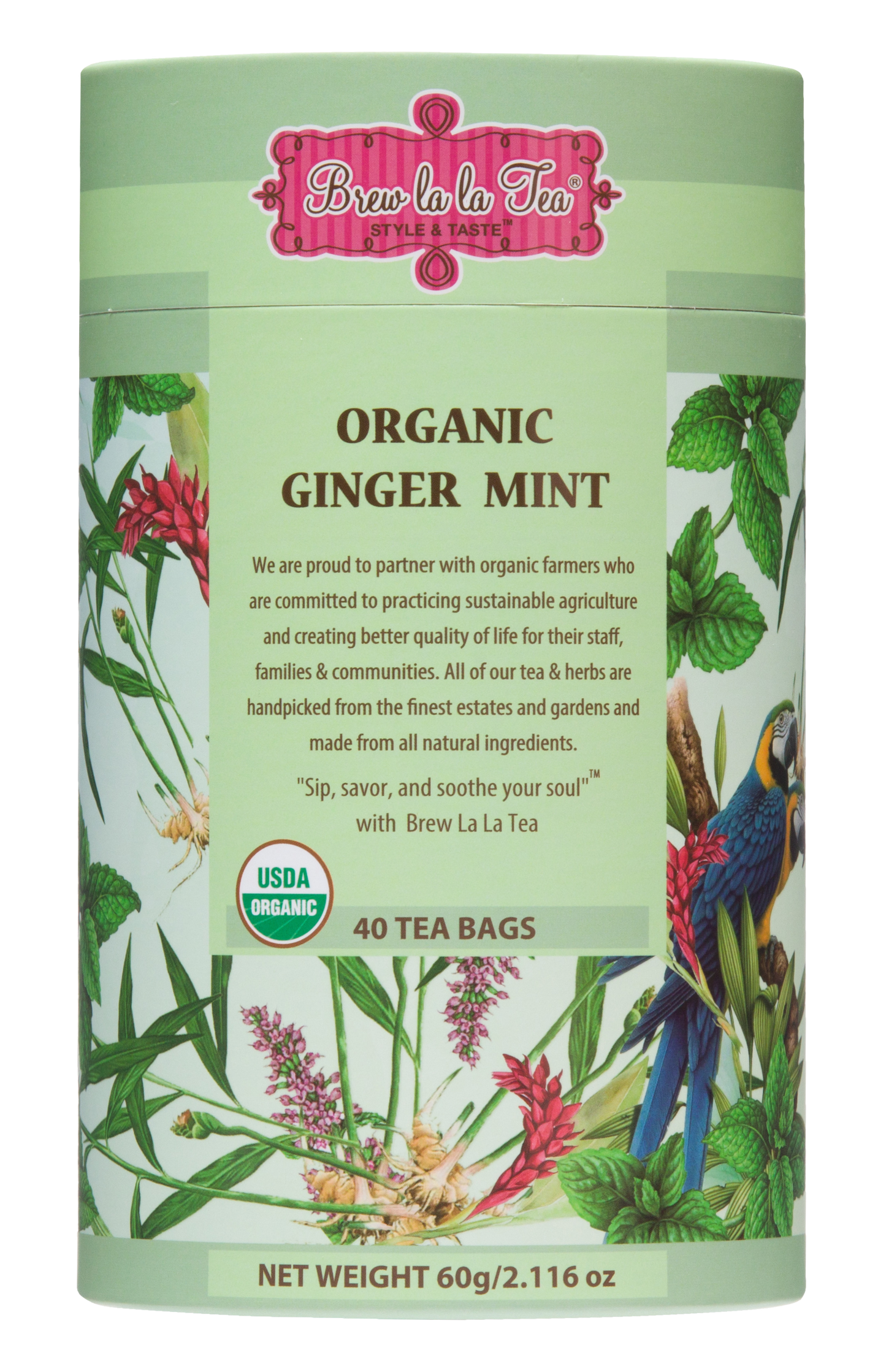 Organic Ginger Mint Green Tea