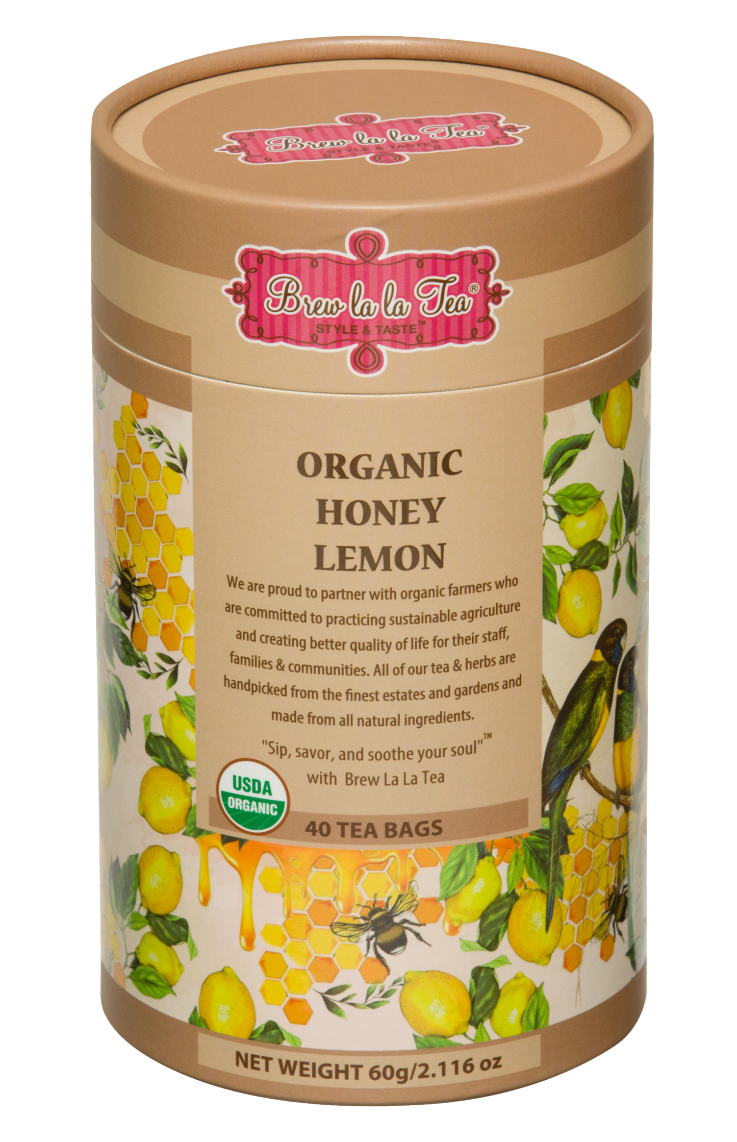 Organic Honey Lemon Green Tea